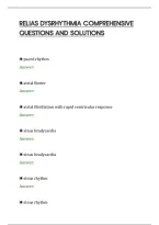 Relias Dysrhythmia Review Question&NewLine;Set With Accurate Answers