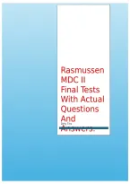Rasmussen College MDC 2 Exam 1 Questions and Answers &lpar;2026 &sol; 2027&rpar; &lpar;Verified Answers&rpar;
