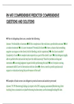 Rn Vati Comprehensive Predictor Comprehensive&NewLine;Questions And Solutions&NewLine;