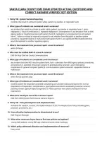 Santa Clara County Ems Exam Updated Actual Questions And&NewLine;Correct Answers Verified 2027 Edition