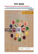 Test Bank Nutritional Foundations and Clinical Applications 7th Edition Grodner Escott-Stump Dorner