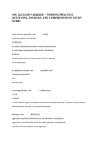 Nsg 322 Exam 4 2026&sol;2027 &ndash; Nursing Practice Questions&comma; Answers&comma; And Comprehensive Study Guide