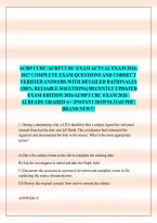 Acrp Ccrc&sol;Acrp Ccrc Exam Actual Exam 2026-2027 Complete Exam Questions And Correct Verified Answers With Detailed Rationales &lpar;100&percnt; Reliable Solutions&rpar; Recently Updated Exam Edition 2026&sol;Acrp Ccrc Exam 2026 &vert; Already Graded A&plus; &vert;Instant Download Pdf &vert; Brand