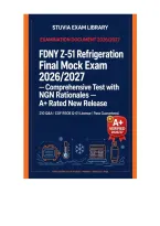 &colon; FDNY Z-51 Refrigeration Exam 2026&sol;2027 Q&A &ndash; NYC Fire Code and Refrigerating Systems &ndash; A&plus; Graded Latest Update This Year &ndash; COF RSOE Certificate