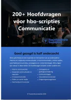 200&plus; Hoofdvragen voor hbo scripties Communicatie &vert; Editie 2026