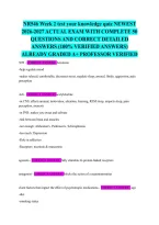 Nr546 Week 2 Test Your Knowledge Quiz Newest 2026-2027 Actual Exam With Complete 50 Questions And Correct Detailed Answers &lpar;100&percnt; Verified Answers&rpar; Already Graded A&plus; Professor Verified