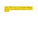 GU MMT2 Task 2 IT Strategic Solutions Hybrid Cloud Migration Strategy & SWOT Review&period;pdf&NewLine;&NewLine;