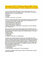 Chamberlain NR 511 CEA Exam Review 2026- Primary Care Clinical Evaluation Practice Questions & Answers&period;pdf&NewLine;&NewLine;