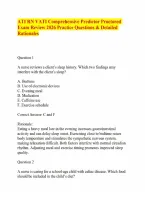 ATI RN VATI Comprehensive Predictor Proctored Exam Review 2026 Practice Questions & Detailed Rationales&period;pdf&NewLine;&NewLine;