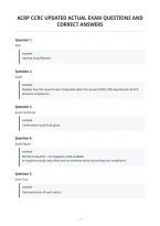 Acrp Ccrc Updated Actual Exam Questions And&NewLine;Correct Answers