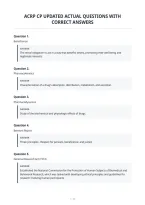 Acrp Cp Updated Actual Questions With&NewLine;Correct Answers