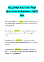 Issa&sol;Nccpt Cpt Exam Prep Questions And Answers 100&percnt; Pass