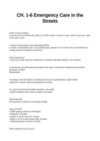 CH&period; 1-6 Emergency Care in the Streets