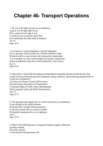 Chapter 46- Transport Operations