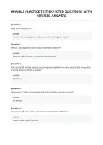 Aha Bls Practice Test Expected Questions With&NewLine;Verified Answers