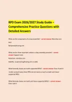  &NewLine; &NewLine;RPD Exam 2026&sol;2027 Study Guide &ndash; Comprehensive Practice Questions with Detailed Answers &NewLine;