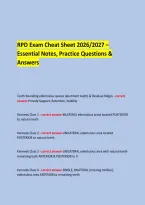 &NewLine;RPD Exam Cheat Sheet 2026&sol;2027 &ndash; Essential Notes&comma; Practice Questions & Answers  &NewLine;