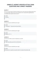 Ammo 67&comma; Hazmat Updated Actual Exam&NewLine;Questions And Correct Answers&NewLine;