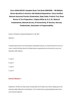Cisco CCNA 200-301 Complete Exam Test Bank 2025&sol;2026 &ndash; 190 Multiple&NewLine;Choice Questions & Answers with Detailed Explanations &vert; Cisco Certified&NewLine;Network Associate Practice Examination&comma; Study Guide&comma; Practice Test&comma; Exam&NewLine;Review & Test Preparation &vert; 4-Option MC