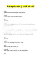 Portage Learning A&P 1 Lab 5