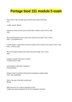 Portage biod 151 module 5 exam