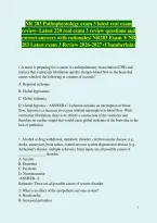 NR 283 Pathophysiology exam 3 latest real exam review- Latest 220 real exam 3 review questions and correct answers with rationales&sol; NR283 Exam 3&sol; NR 283 Latest exam 3 Review 2026-2027 &lpar;Chamberlain&rpar;
