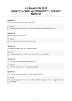 Ap Beaker Pre Test&NewLine;Updated Actual Questions With Correct&NewLine;Answers