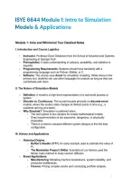 ISYE 6644 Module 1&colon; Intro to Simulation Models & Applications latest update with complete solution 