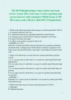 NR 283 Pathophysiology exam 2 latest real exam review- Latest 250&plus; real exam 2 review questions and correct answers with rationales&sol; NR283 Exam 2&sol; NR 283 Latest exam 2 Review 2026-2027 &lpar;Chamberlain&rpar;