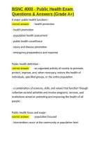 BSNC 4000 - Public Health Exam Questions & Answers &lpar;Grade A&plus;&rpar;&period;docx&NewLine;&NewLine;