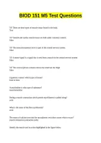 BIOD 151 M5 Test Questions Answered&period;