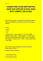 CAHIMS Final Exam & Practice Exam Study Guide &vert; Verified Solutions & Questions &lpar;2025&sol;2026&rpar;   