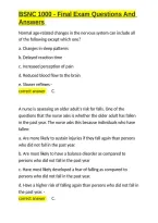 BSNC 1000 - Final Exam Questions And Answers&period;docx&NewLine;&NewLine;
