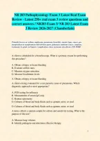 NR 283 Pathophysiology exam 3 BUNDLE latest real exams review&colon;  470  real exam 3 questions and correct answers review&sol; NR283 Exam 3 Bundle &sol; NR 283 Latest exam 2 Review 2026-2027 &lpar;Chamberlain&rpar;