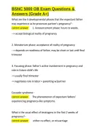 BSNC 5000 OB Exam Questions & Answers &lpar;Grade A&plus;&rpar;&period;docx&NewLine;&NewLine;