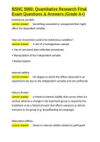 BSNC 5060 Quantitative Research Final Exam Questions & Answers &lpar;Grade A&plus;&rpar;&period;docx&NewLine;&NewLine;
