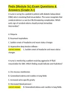 Peds &lpar;Module 5c&rpar; Exam Questions & Answers &lpar;Grade A&plus;&rpar;&period;docx&NewLine;&NewLine;
