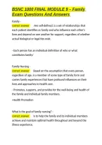 BSNC 1000 FINAL MODULE 9 &ndash; Family Exam Questions And Answers&period;docx&NewLine;&NewLine;