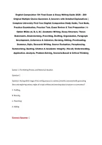 English Composition 101 Final Exam & Essay Writing Guide 2026 &ndash; 200&NewLine;Original Multiple Choice Questions & Answers with Detailed Explanations &vert;&NewLine;Complete University First-Year English Composition Study Guide&comma; Test Bank&comma;&NewLine;Practice Examination&comma; Practice Test