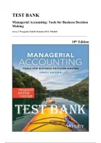 Test Bank &mdash; Managerial Accounting Tools for Business Decision Making&comma; 10th Edition &lpar;Weygandt&comma; Kimmel&comma; Mitchell&comma; 2025&rpar; &vert; All Chapters 1&ndash;14 Covered&NewLine;