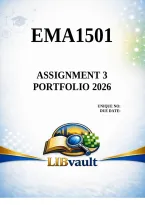 EMA1501 Assignment 3 &lpar;PORTFOLIO&rpar; 2026