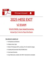 HESI Exit Exam V2 Study Guide &vert; 160 Practice Questions&comma; NGN Case Scenarios & Verified Answers &lpar;2025 Edition&rpar;