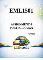 EML1501 Assignment 4 &lpar;PORTFOLIO&rpar; 2026