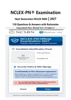 NCLEX-PN &vert; Next Generation NGN Exam&vert; 2027 &vert; Newly Released &vert; Actual Exam &vert; 150 Q&A with Rationales &vert; Brand New &vert; Guaranteed Pass - A&plus; Graded&NewLine;&NewLine;