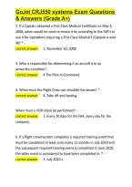 GoJet CRJ550 systems Exam Questions & Answers &lpar;Grade A&plus;&rpar;&period;docx&NewLine;&NewLine;