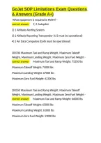 GoJet SOP Limitations Exam Questions & Answers &lpar;Grade A&plus;&rpar;&period;docx&NewLine;&NewLine;