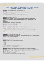 SMQT Study Guide 1 &vert; Questions with 100&percnt; Verified&NewLine;Answers &vert; Latest Update 2026&sol;2027