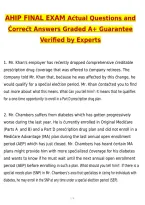 2027 AHIP Final Exam Actual Questions & Verified Answers &lpar;2026 &sol; 2027&rpar; A&plus; Grade 100&percnt; Guarantee Verified by Experts