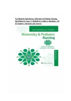 Test Bank for Introductory Maternity & Pediatric Nursing&comma; 6th Edition by Nancy T&period; Hatfield & Cynthia A&period; Kincheloe &ndash; All 42 Chapters &vert; Questions & Answers &vert; 2027