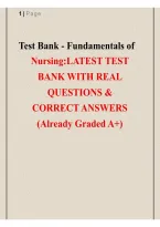 Test Bank &ndash; Fundamentals of Nursing Test Questions and Answers